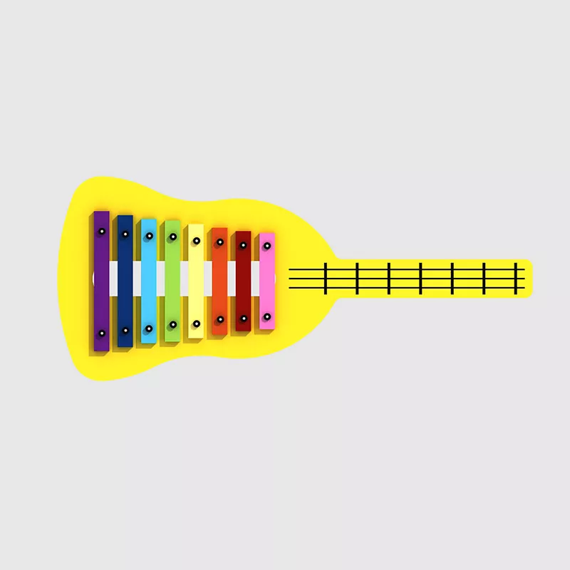 Instrumenty muzyczne dla dzieci w parku rozrywki na świeżym powietrzu