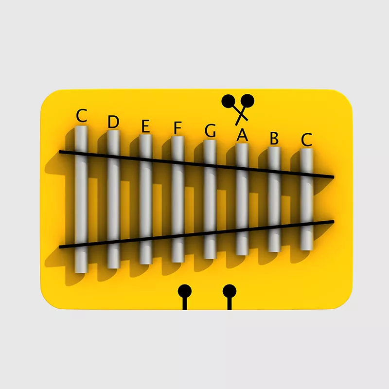 Dzieci Pagoda Bells, przedszkole Komercyjne instrumenty muzyczne na placu zabaw