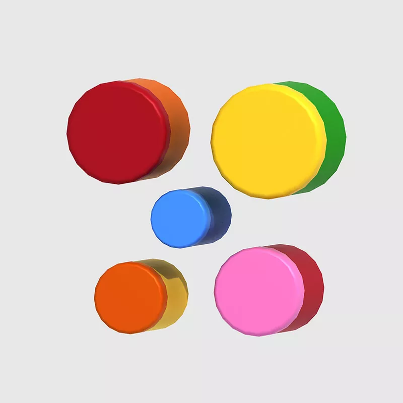 Perkusja Gra na kolorowych bębnach